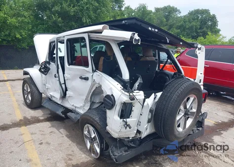 2020 Jeep Wrangler Unlimited Sahara 4X4 from USA, damaged, VIN 1C4HJXEN3LW167192